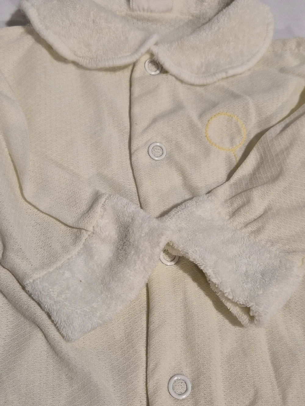 ✨ Vtg Totknits by Trimfit Baby Sleeper • Yellow Bird • Med 12-20 lbs • USA ✨‎